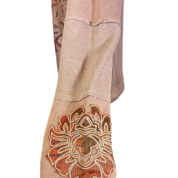 Soft Surroundings Women S Embroidered Pullover V Neck velvet applique Sweater - Picture 4 of 11